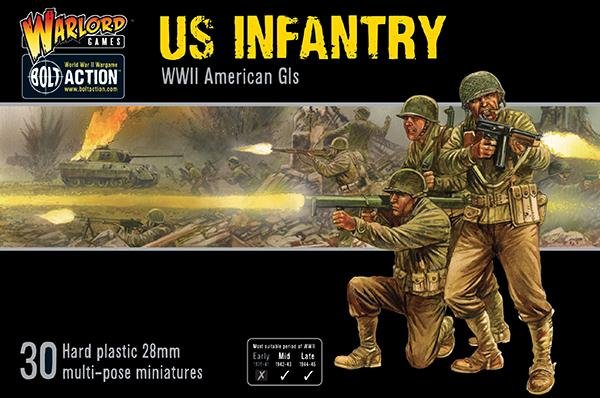 US Infantry: Plastic WWII American GIs (T.O.S.) -  Warlord Games