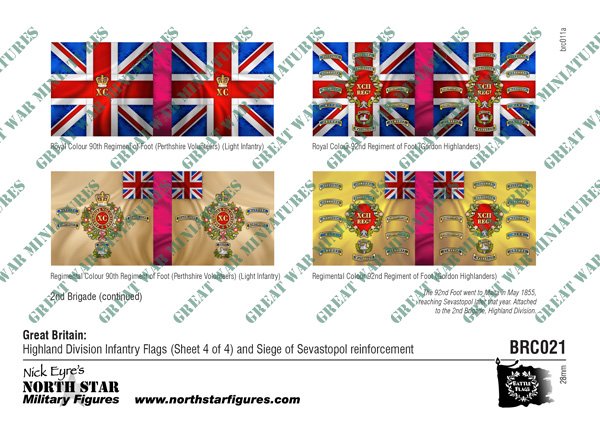 British Highland Division Infantry Flags (Sheet 4 of 4)