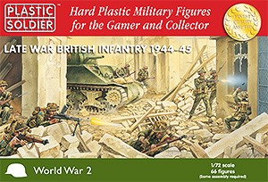 Late War British Infantry 1944-45 66 figures 20mm