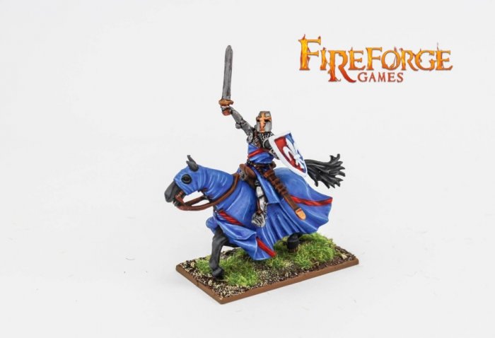 Noble on Barded Horse (Fluer-de-Lis)