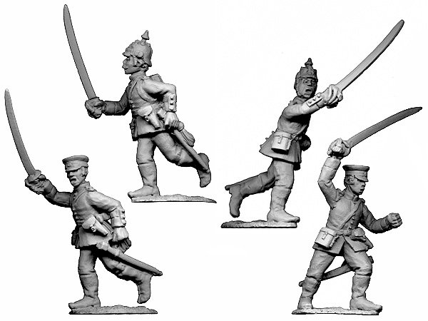 Prussian Officers Charging with Drawn Swords