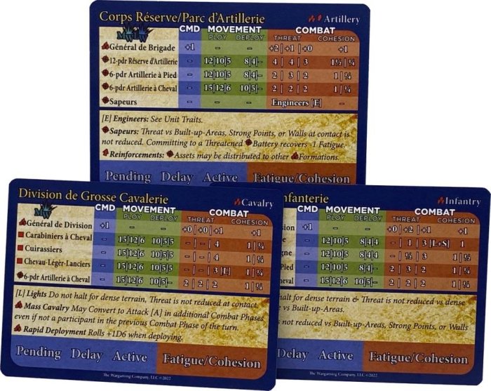 ESR French Stat Cards & Orders Pack (Mid War)