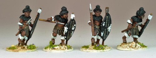 Matabele Warriors in full Regalia (Insuga Regt.)