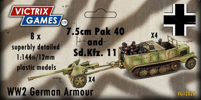 12mm German Pak 40 + Sd.Kfz.11