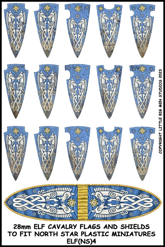 Elf Cavalry Flags and Shields.
