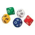 Photo of Ten Sided Dice (green) (x5) (Dice10)