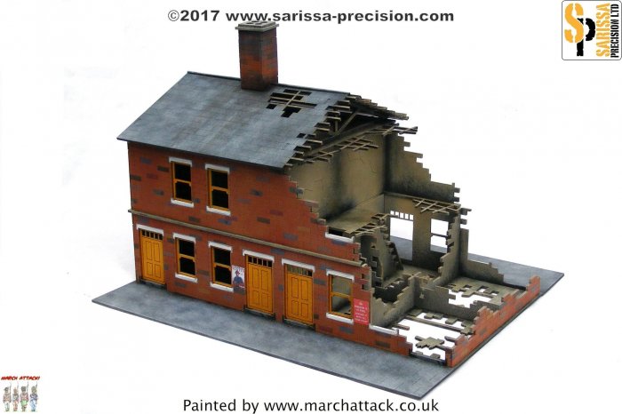 DESTROYED TERRACE HOUSE BLOCK (28MM)