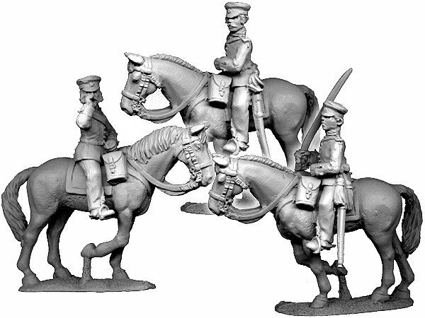 Mounted Guard Officers in Feldmutze