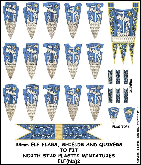 Elf Banner and Shields 2