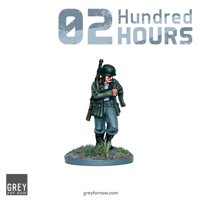 02 Hundred Hours Sleepy Sentry Launch Miniature -  Grey for Now