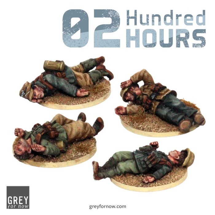 02 Hundred Hours DAK Casualties -  Grey for Now