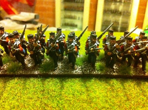 British Line Infantry Flank Company Charging