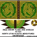 Photo of Dwarf Flag and Shields (DWARF(NS)5)