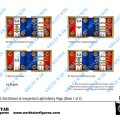 Photo of France: 2nd Division Flags (Sheet 1) (FRC002)
