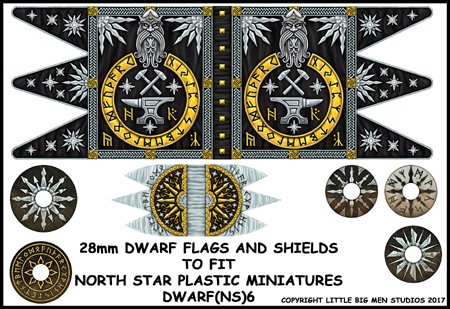Dwarf Flag and Shields 2