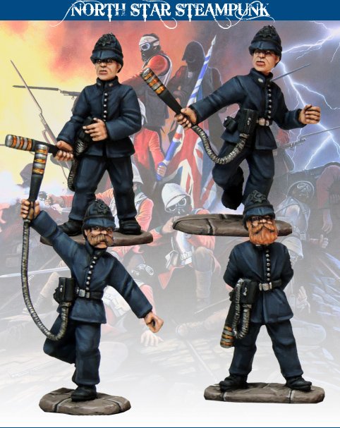 Bobbies with Static Truncheons