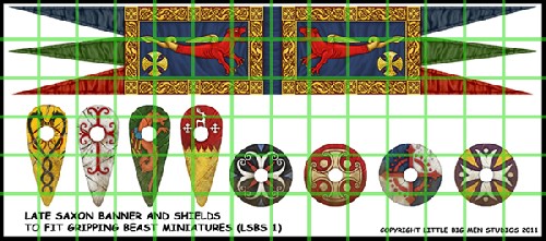 Saxon Banner and Shields