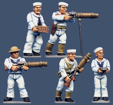 U.S. Gunboat Sailors/Lewis Guns