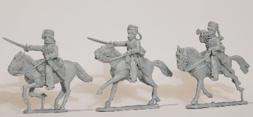 Hussar command (officer, bugler, trooper)