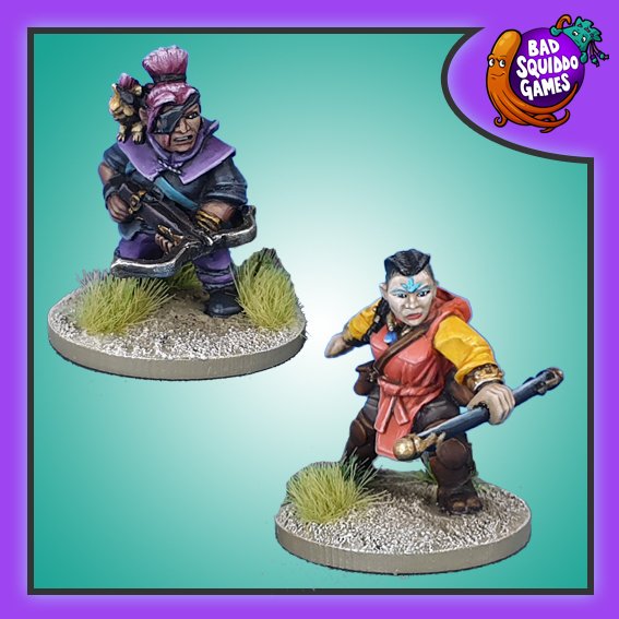 Dwarf Crossbow and Monk