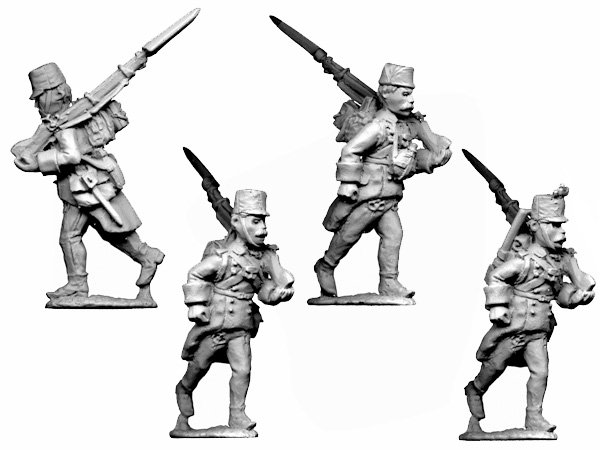 Hungarian Infantry Marching, full kit