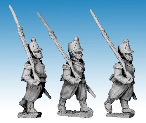 French Guard Chasseur Marching.