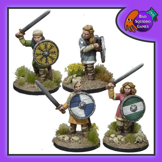Shieldmaiden Warriors (with Swords)