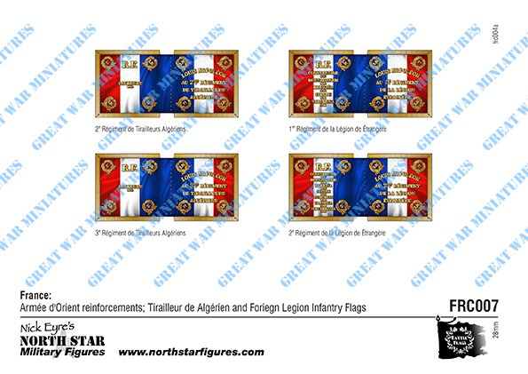 France: Tirailleur & Foreign Legion Flags