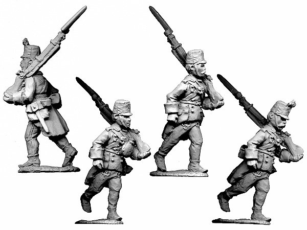 Hungarian Infantry Marching, light kit.