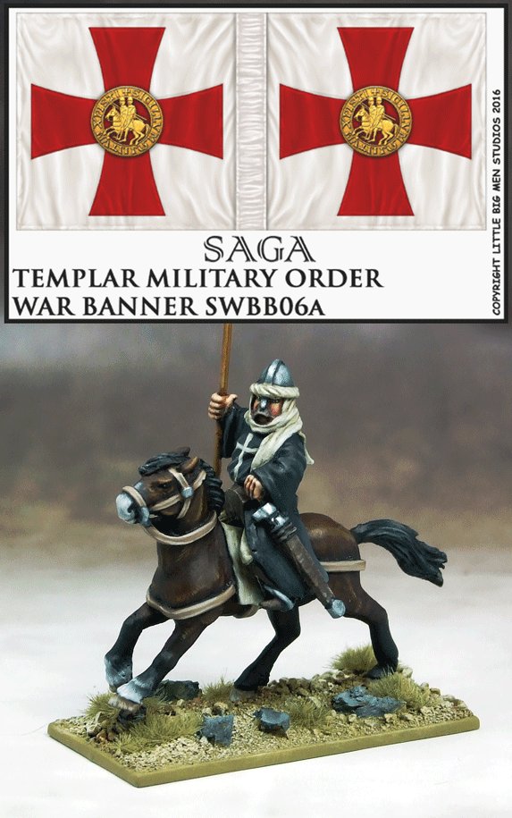 Military Order War Banner & Bearer (Templar)