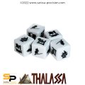 Photo of THALASSA FLEET COMMAND DICE black symbols (TH001)