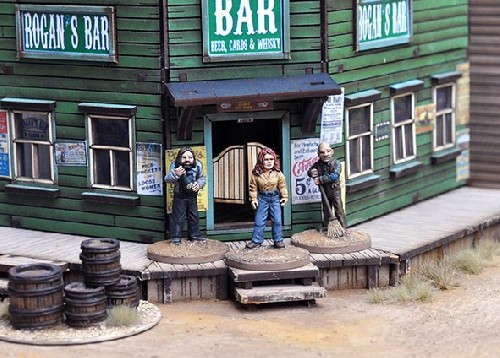 DEAD MAN'S HAND Rogan's Bar Civilian Set