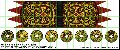 Photo of Irish banner and shield sheet (LBMS SAGA010)