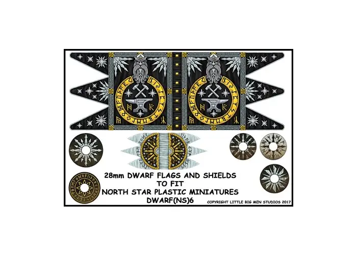 Dwarf Flag and Shields 2