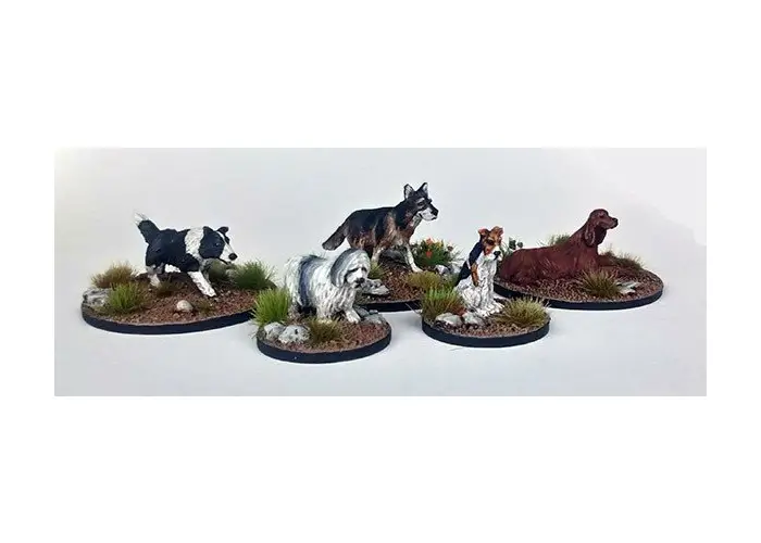 A Kennel of Dogs (5 models)