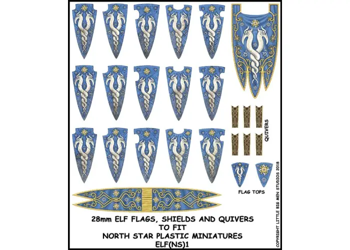 Elf Banner and Shields 1