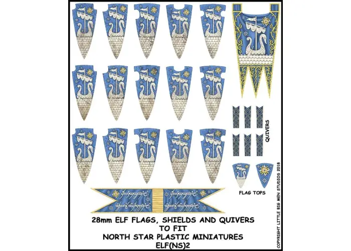 Elf Banner and Shields 2