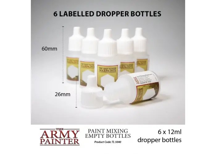 Paint Mixing Empty Bottles
