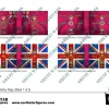 Photo of British 1st Division Infantry Flags (Sheet 1 of 3) (BRC001)