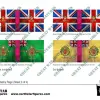 Photo of British 4th Division Infantry Flags (Sheet 3 of 4) (BRC016 )