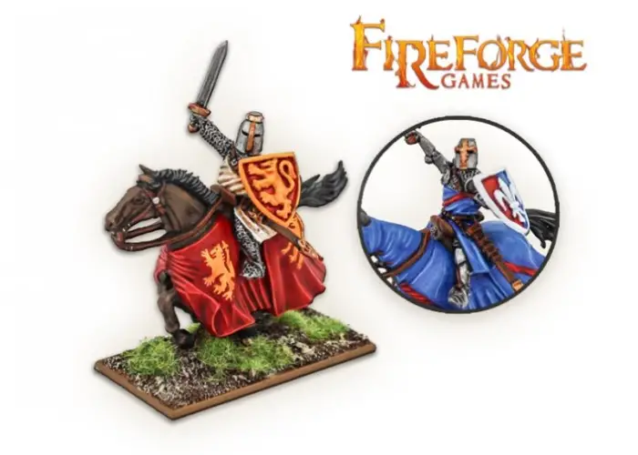 Lion/Fleur de Lis - Leader on Barded Horse