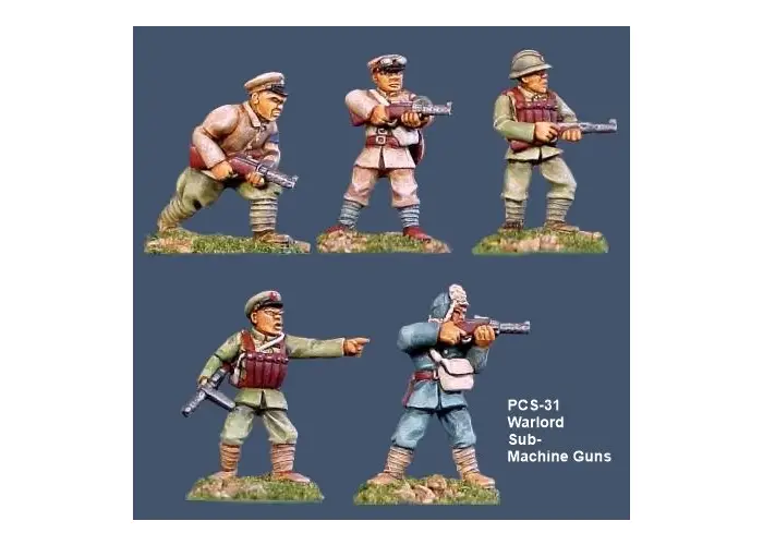 Warlord Soldiers w/Sub Machine Guns