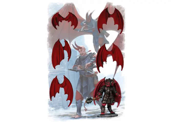 Frostgrave Demon Wings (x5)