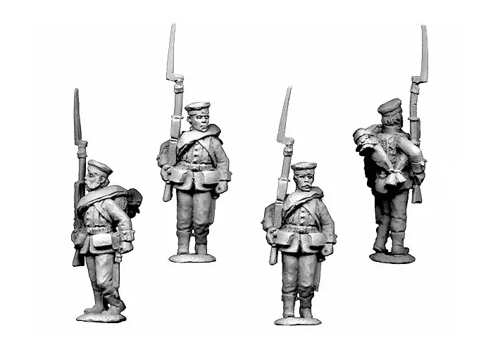 Guards Advancing in Feldmutze