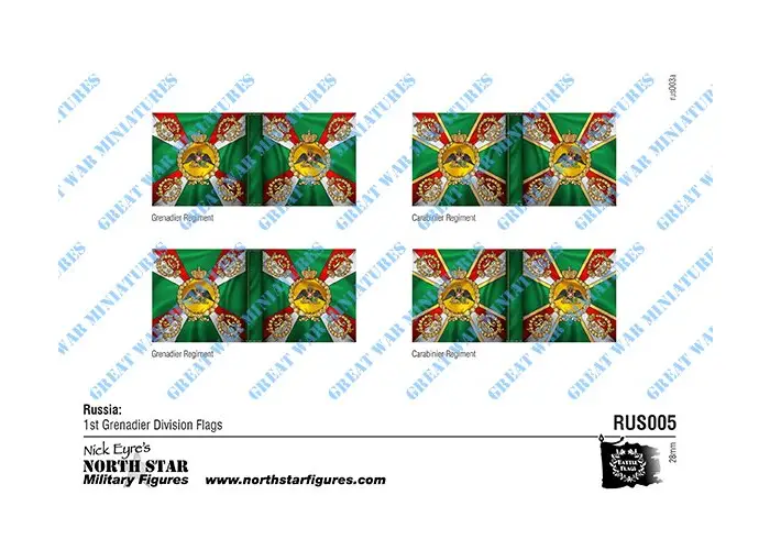 Russia: 1st Grenadier Division Flags