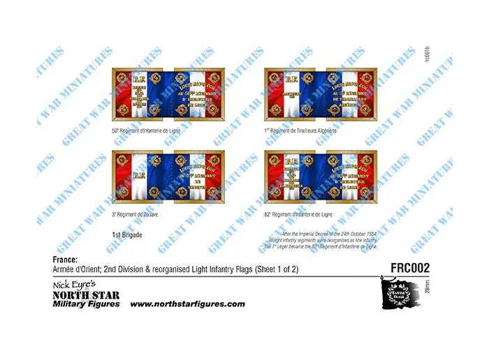 France: 2nd Division Flags (Sheet 1)