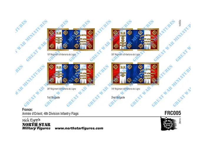 France: 4th Division Flags