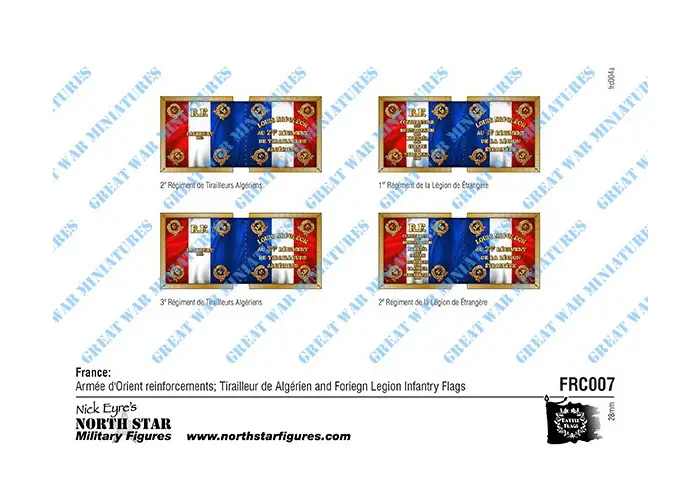 France: Tirailleur & Foreign Legion Flags