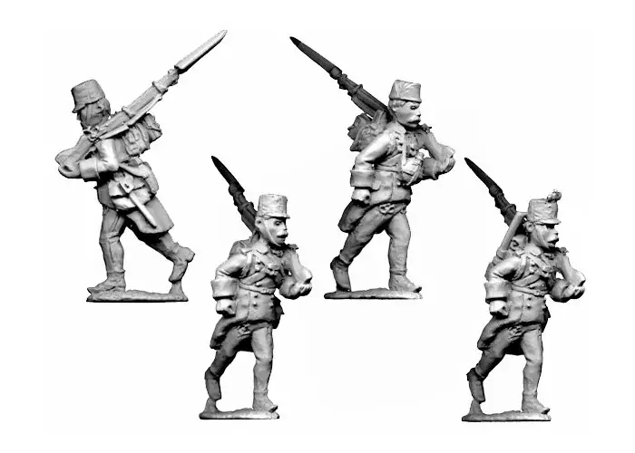Hungarian Infantry Marching, full kit