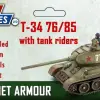 Photo of 12mm Soviet T34 76/85 (VG12025)
